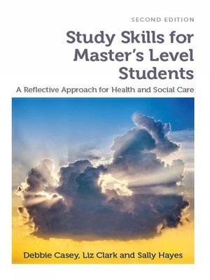 cover image of Study Skills for Master's Level Students